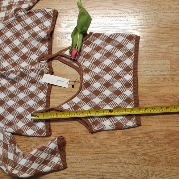 Cardigan+vest. Size S.  New. - Picture 8 of 11